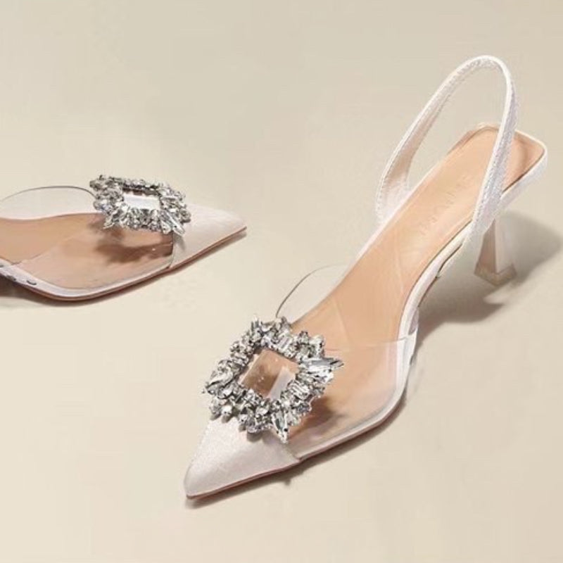 Luxury BCEBYL Women’s High Heels with a fashionable pointed toe and crystal detailing, designed for ultimate party glamour.