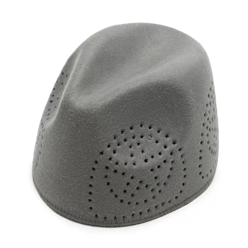 Upscale unisex fedora designed for Eid prayers, presenting a chic geometric aesthetic in vibrant colours.