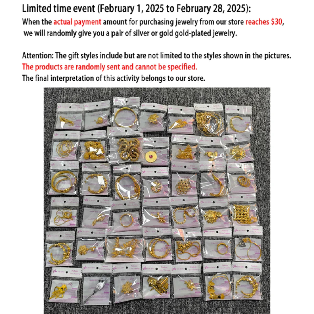 Luxurious gold plated necklace from a 4-piece Dubai jewelry set, designed for women, ideal for weddings and parties.