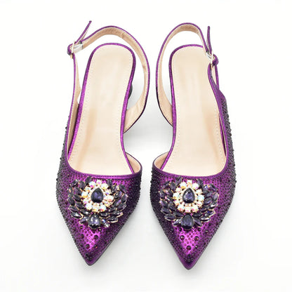 Elegant Italian women's rhinestone pumps heels in silver colour, perfect for weddings and parties, showcasing luxurious craftsmanship and style.