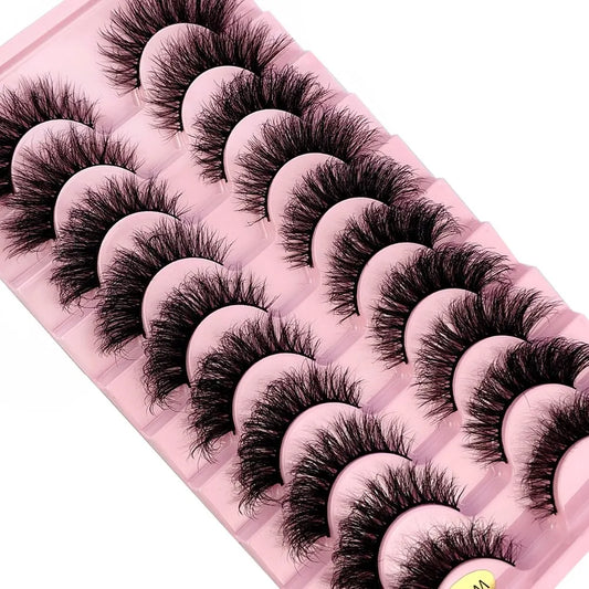 Luxurious 3D Faux Mink Lashes - Fluffy and Thick, designed for Dramatic Makeup Looks.