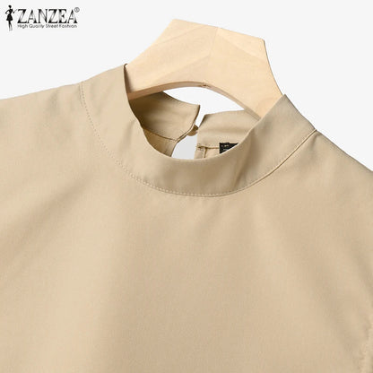 Close-up view of the elegant matching set, featuring high-waisted wide leg pants and a sophisticated tank top, perfect for modern women.