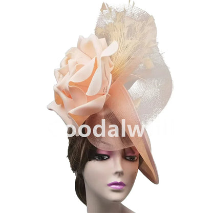 Stylish women's fascinator hat set against an elegant backdrop, perfect for enhancing your ensemble at spring and summer events.