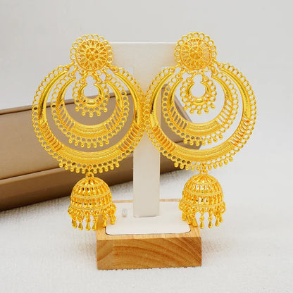 Fashion-forward geometric tassel earrings for women, showcasing a blend of trendy and bohemian styles, perfect for jewelry collections.
