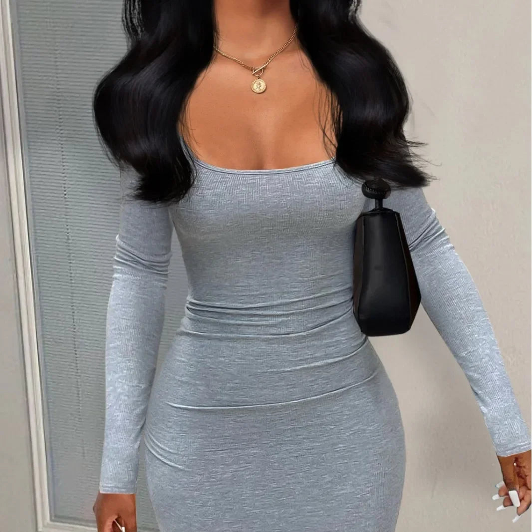 Elegant solid colour mini checkered dress for women, showcasing luxurious comfort and a chic fit and flare style, perfect for sophisticated occasions.