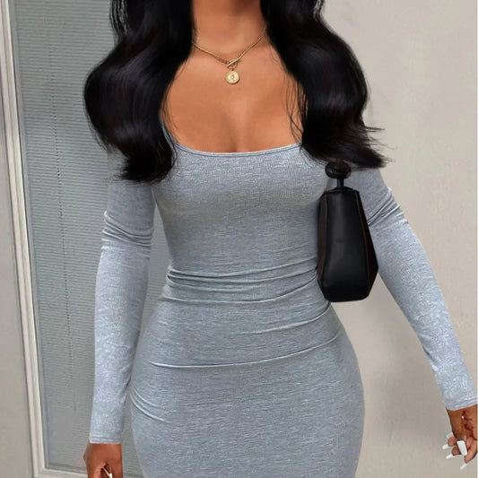 Elegant solid colour mini checkered dress for women, showcasing luxurious comfort and a chic fit and flare style, perfect for sophisticated occasions.