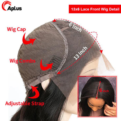 Long 26+ inch Yaki Straight Lace Frontal Wig displayed in a chic arrangement, ideal for sophisticated styles and glamorous occasions.