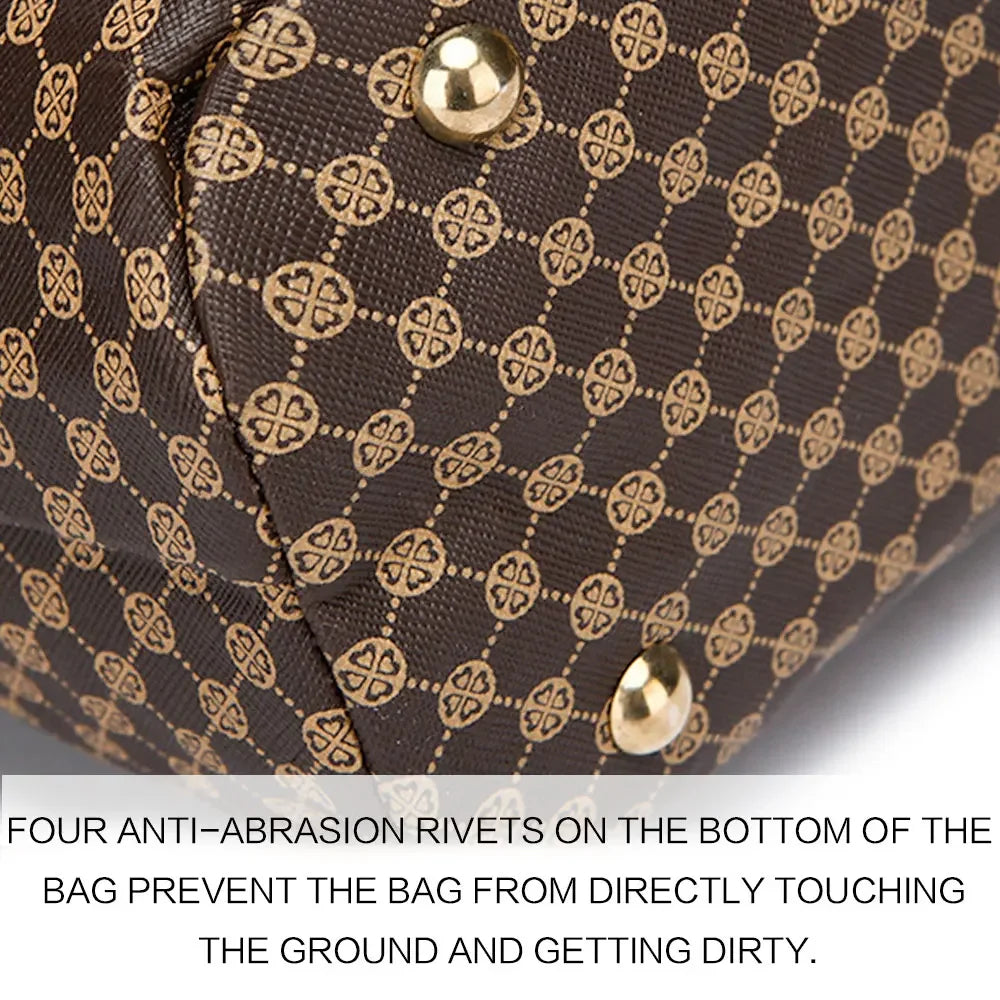 Versatile KISMIS Large Capacity Tote Bag, seen as a crossbody handbag, ideal for daily use and chic outings.