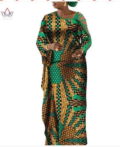 Chic Dashiki Ankara dress for women, showcasing contemporary fashion with a cultural flair, perfect for elegant parties.