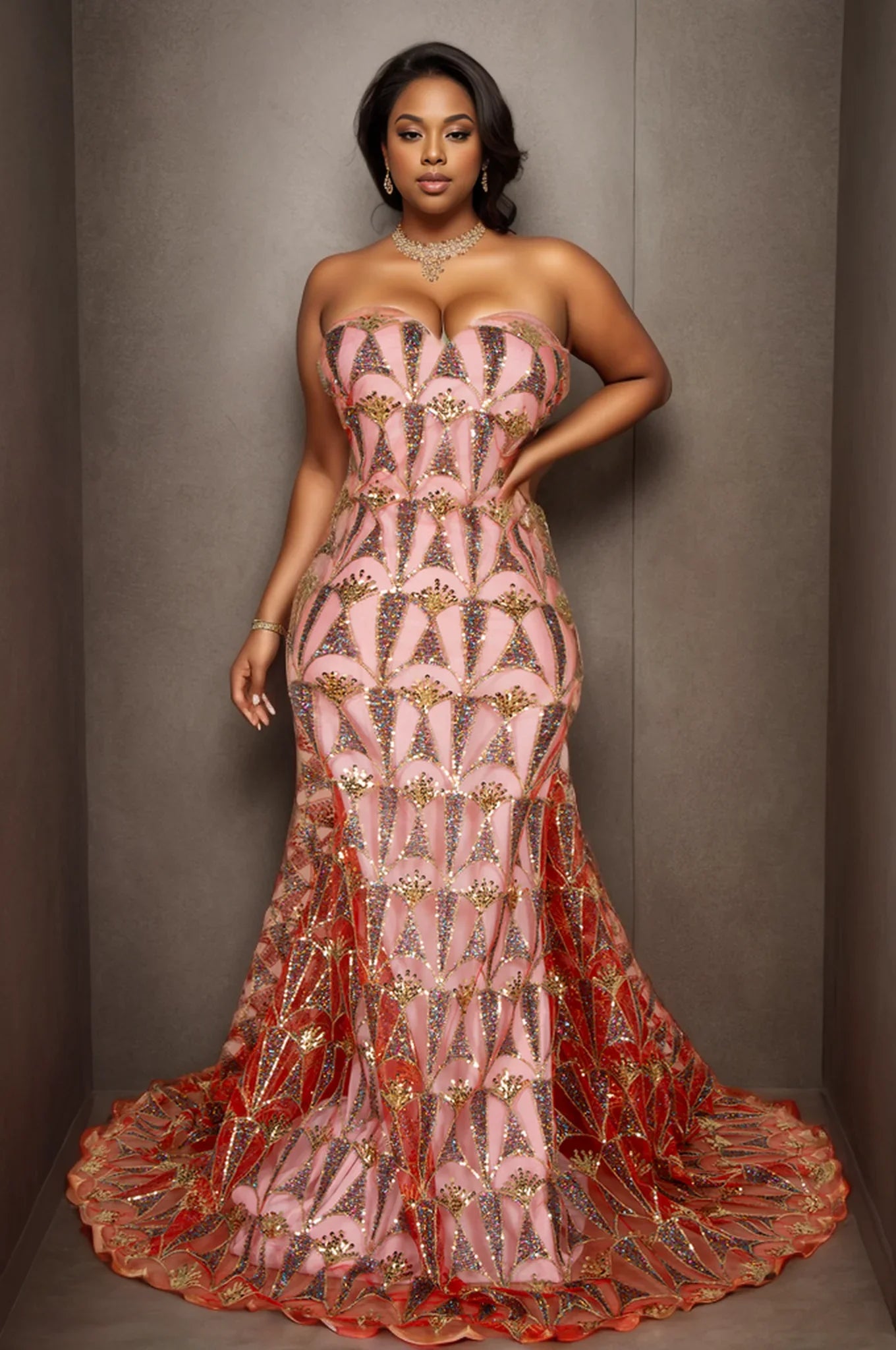 Luxurious Kalume African lace fabric featuring intricate sequins, perfect for high-end party and wedding dress designs.