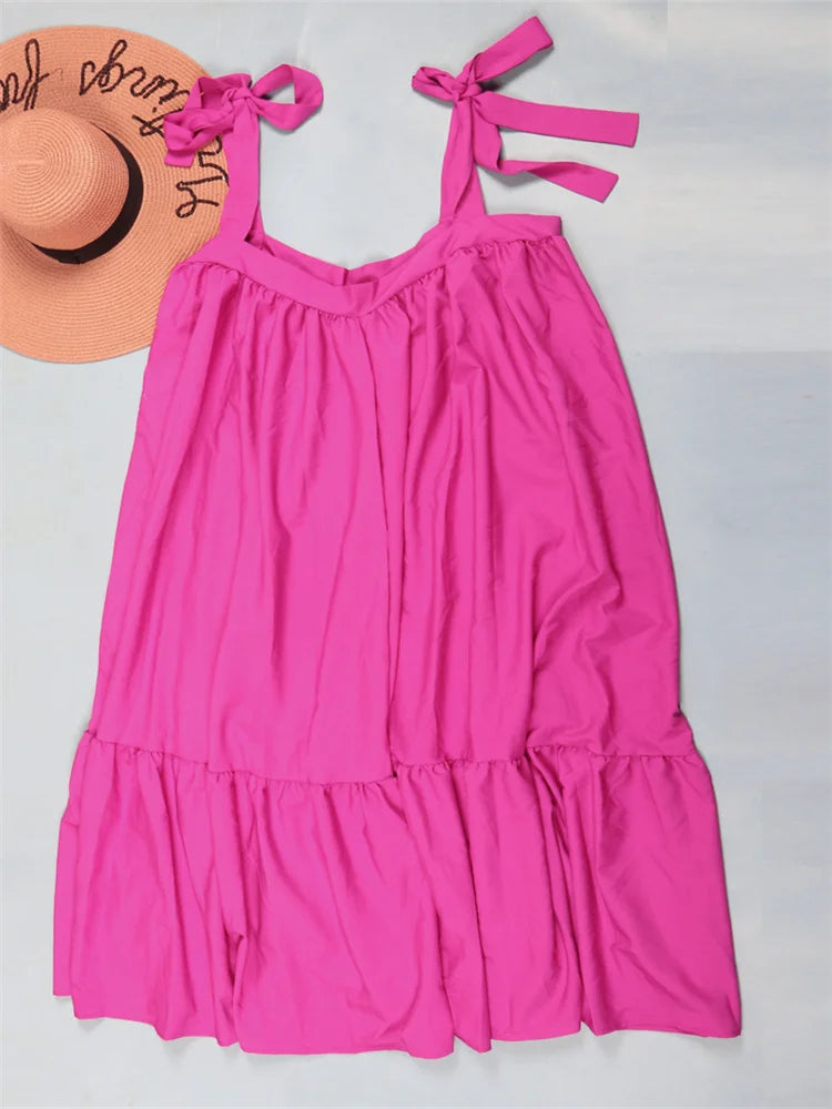 Stylish Wmstar Plus Size Maxi Dress available in multiple colours, showcasing an elegant slip style perfect for summer fashion.