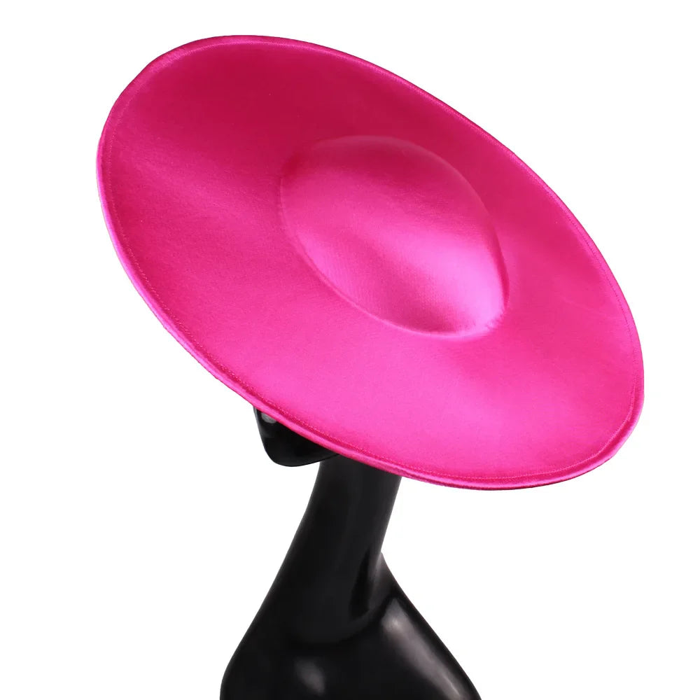 Chic millinery accessory featuring a solid pattern, designed for those seeking elegance and uniqueness in their hat collection.