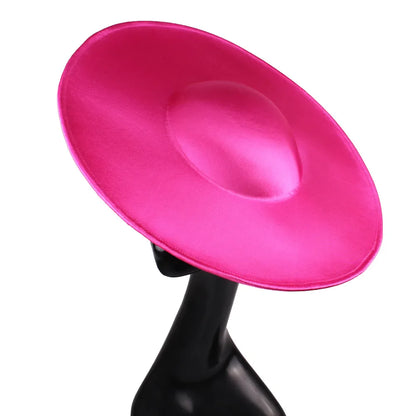Chic millinery accessory featuring a solid pattern, designed for those seeking elegance and uniqueness in their hat collection.