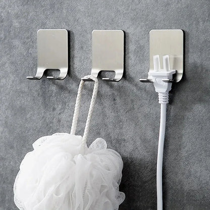 Stylish installation of the stainless steel wall-mounted razor holder in a contemporary bathroom setting, perfect for upscale grooming routines.