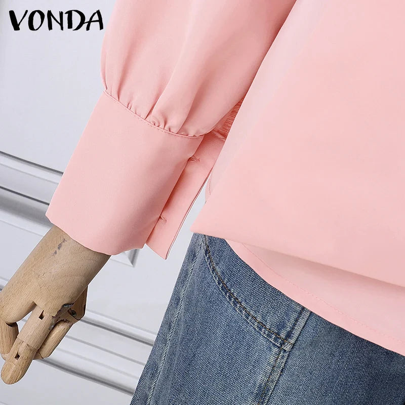 Versatile plus size women's blouse made from high-quality polyester fibre, designed for effortless style in any season.