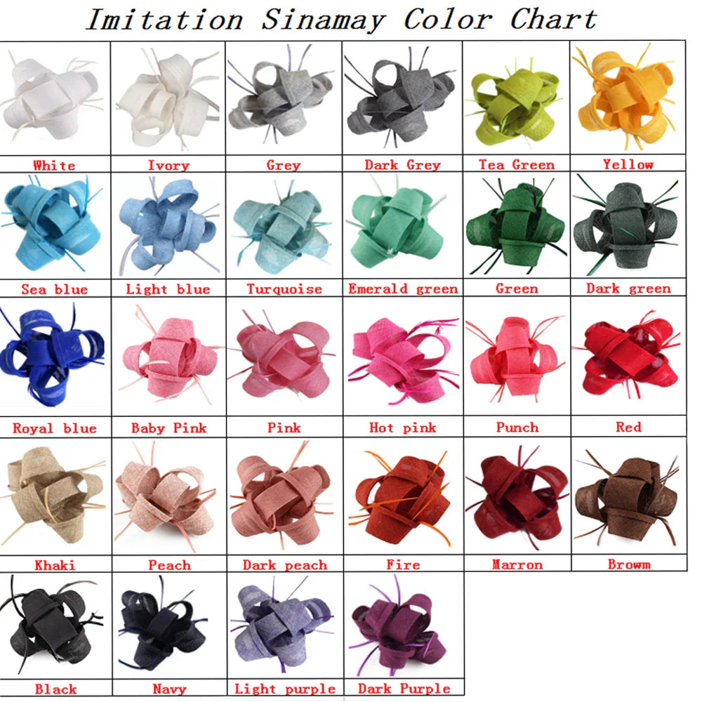 Stylish and elegant fascinator hat in vibrant colours, an exquisite accessory for fashion-forward women attending classy events.