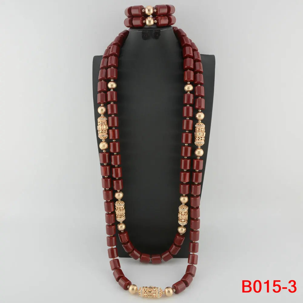 Stylish African bracelet crafted with resin beads, part of the luxurious wedding jewelry set for women, exuding sophistication and elegance.