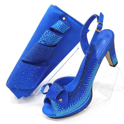 Elegant Venus Chan peach rhinestone high heels for women, featuring a chic buckle strap and spike heel design, perfect for summer parties.