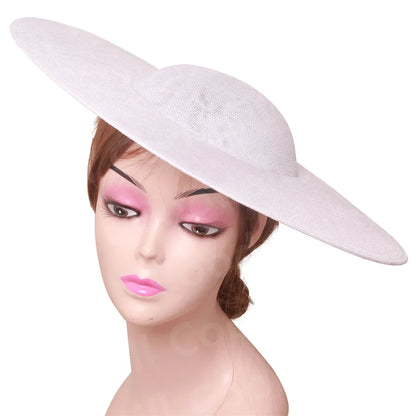 Beautifully crafted 40CM fascinator cap supplies, designed for sophisticated women seeking to enhance their elegant outfits.