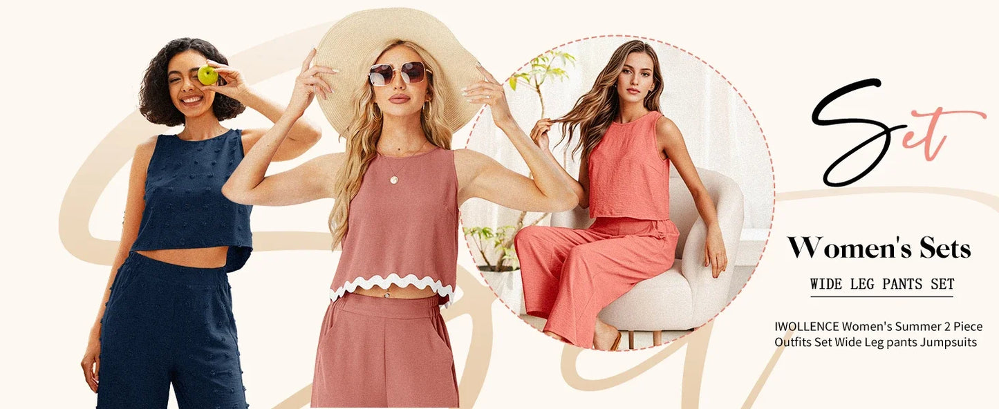 Elegant wide leg pants in soft chiffon with a comfortable elastic waist, ideal for effortless summer fashion.