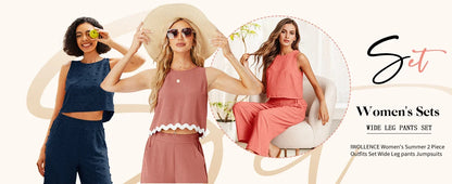 Elegant wide leg pants in soft chiffon with a comfortable elastic waist, ideal for effortless summer fashion.