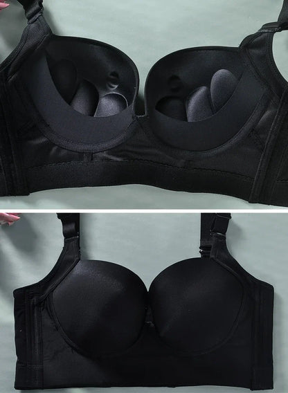 Chic autumn and winter collection plus size sexy bra, elegant in solid colours and crafted from breathable nylon for all-day comfort.