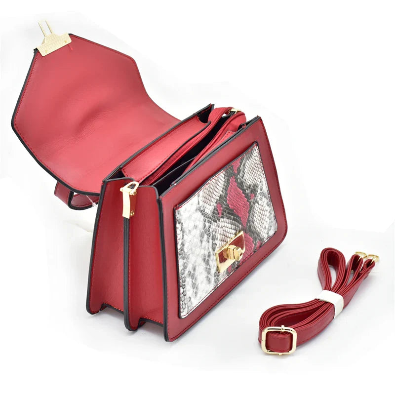 Matching elegant bag to complement the Italian women's high heel pumps, designed with crystal detailing, a perfect ensemble for luxury occasions.