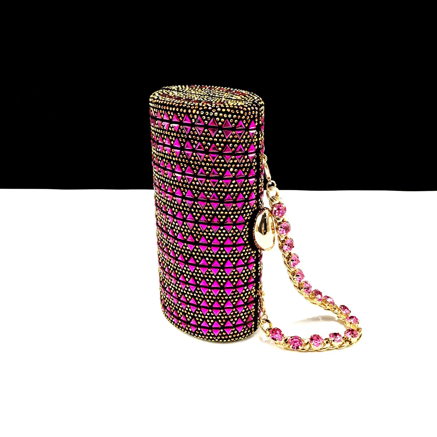 Sophisticated fuchsia QSGFC high heel pumps showcasing a slip-on closure, perfect for fashion-forward women.