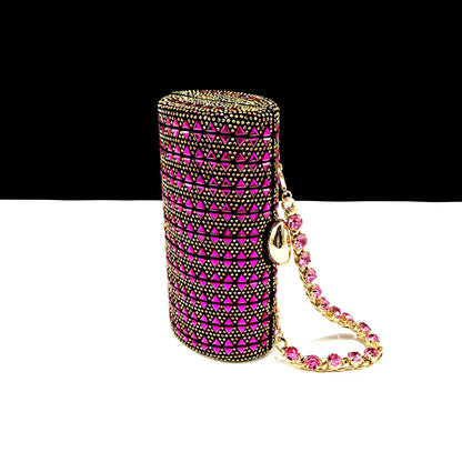 Sophisticated fuchsia QSGFC high heel pumps showcasing a slip-on closure, perfect for fashion-forward women.