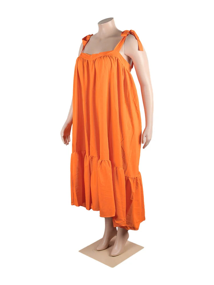 Sophisticated Wmstar Plus Size Maxi Dress in deep green, accentuating a chic straight silhouette and square collar, ideal for upscale events.