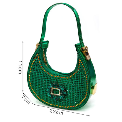 Elegant women's party shoes featuring a pointed toe design and medium spike heels, accompanied by a stylish matching handbag set.