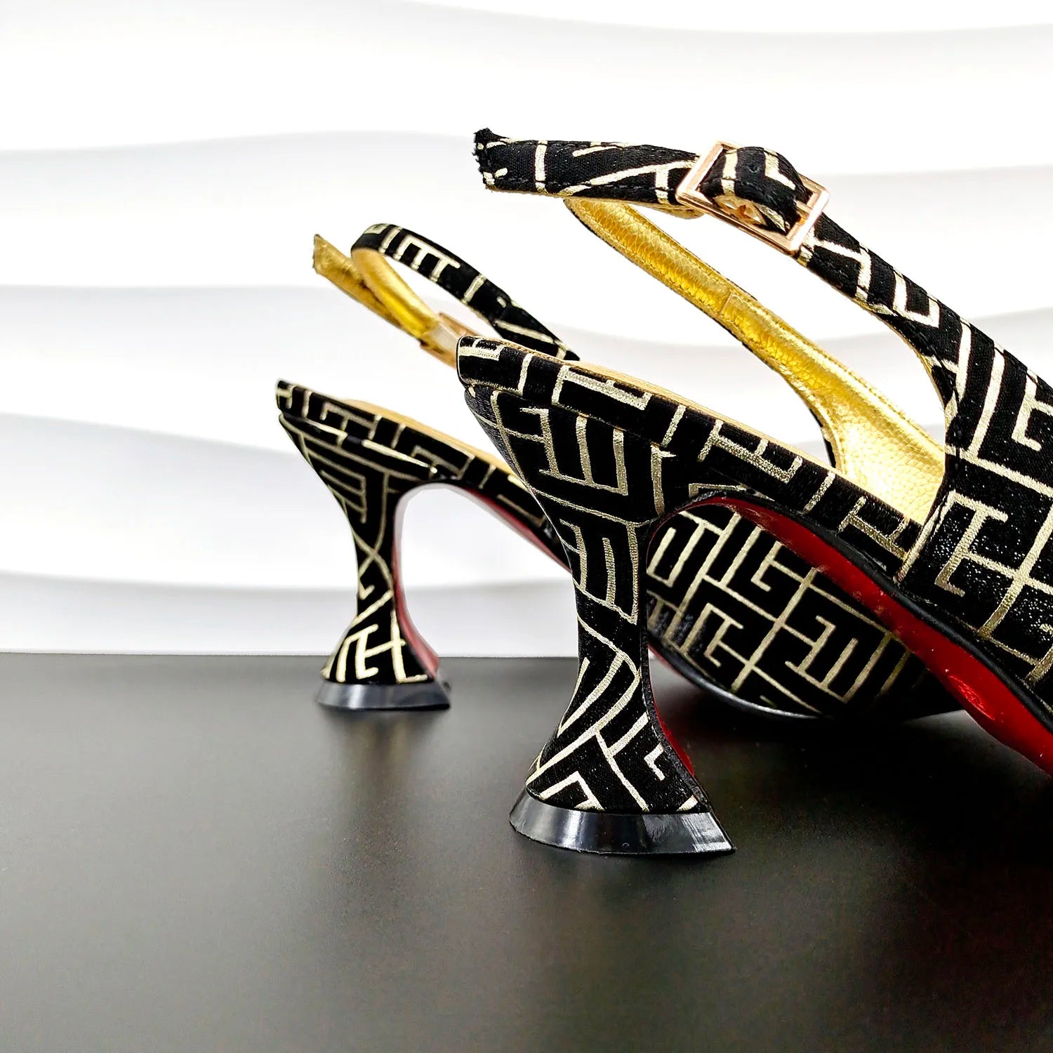 Elegant bag complementing high heel shoes, crafted for style and comfort, designed for women seeking glamour at special occasions.