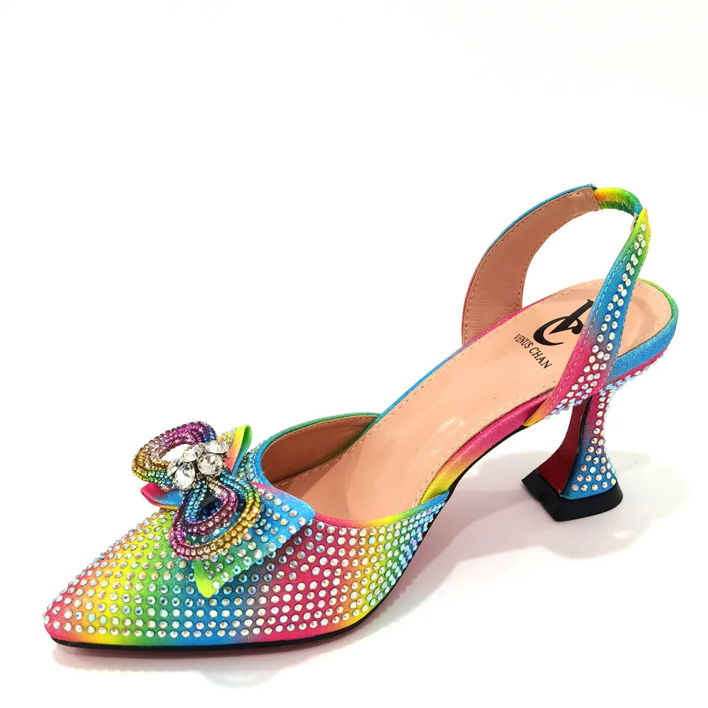 Stylish and elegant Italian party shoes with super high spike heels, designed for sophisticated women ready for any celebration.