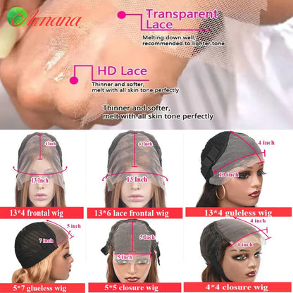 Glamorous view of a 13x4 13x6 lace front wig in body wave style, crafted with high-quality Remy Brazilian human hair.