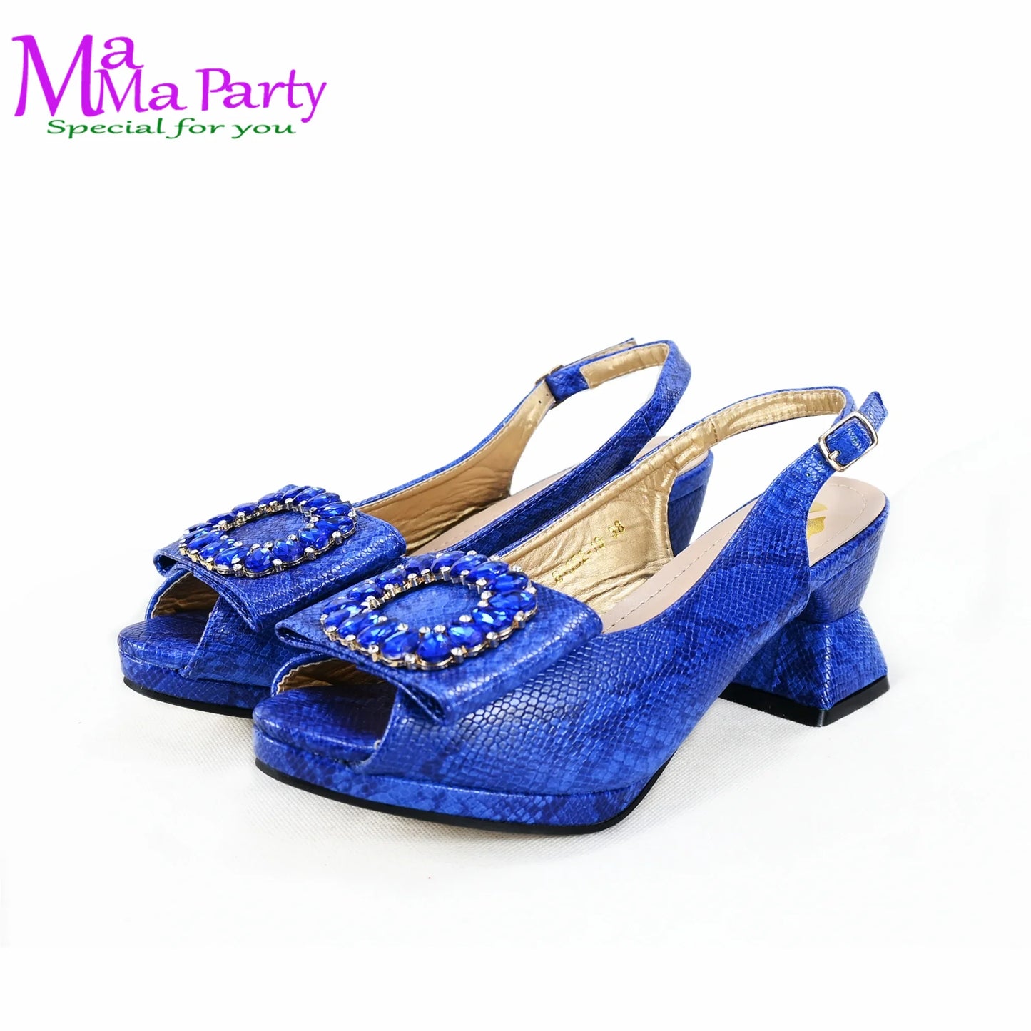 Comfortable mid heels for women, featuring a square heel design, ideal for weddings and summer events, crafted from high-quality PU material.