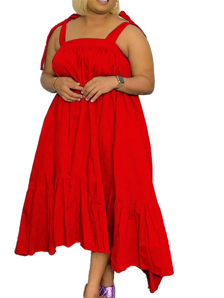 Luxury Wmstar Plus Size Maxi Dress collection displaying multiple colour options, highlighting the versatility and fashionable details suited for women of all shapes.