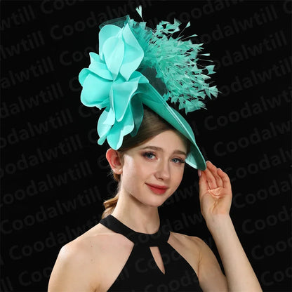 Elegant purple women’s fascinator hat styled as a chic pillbox cap, perfect for weddings, tea parties, and formal events.