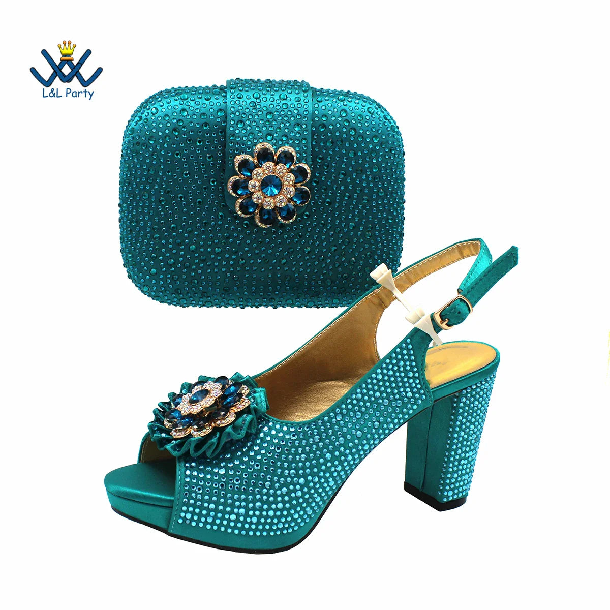 Fashion-forward magenta peep toe pumps with an 8cm super high heel, complemented by a matching bag, epitomising chic party style.