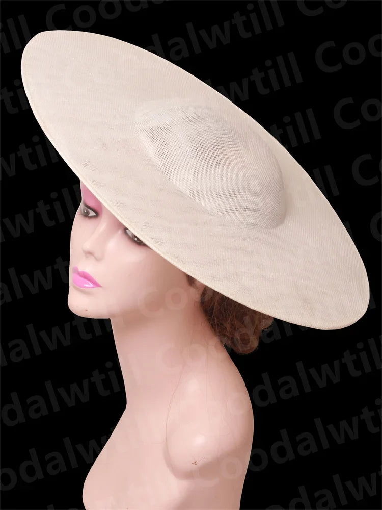 Stylish fashion headpiece featuring a luxurious 40CM solid pattern design, perfect for race day or special occasions.