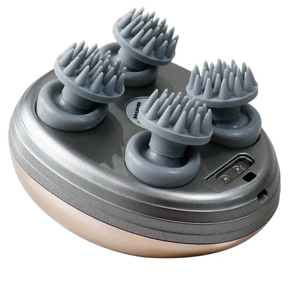 The innovative handheld waterproof scalp massager, crafted from high-quality silicone, ideal for promoting hair health and relaxation.