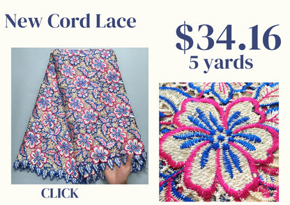 Richly textured Nigerian wedding dress fabric made from Milk Silk and embroidered tulle, adorned with shimmering sequins, 51-52 inches wide for high-end designs.