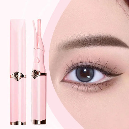 High-quality heated eyelash curler with chic design, perfect for creating long-lasting curls.