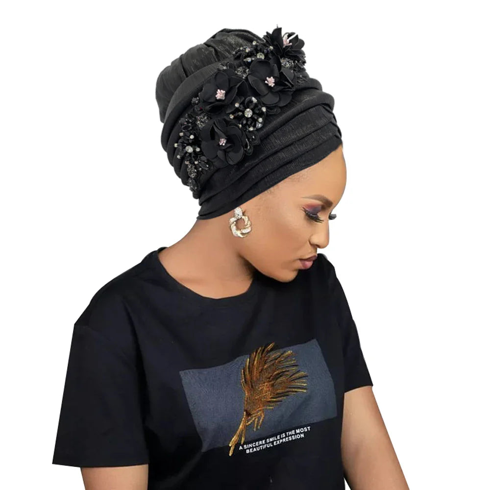 Elegant African hijab in a regular fit, tailored for the modern woman who appreciates luxury and sophistication.