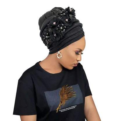 Elegant African hijab in a regular fit, tailored for the modern woman who appreciates luxury and sophistication.