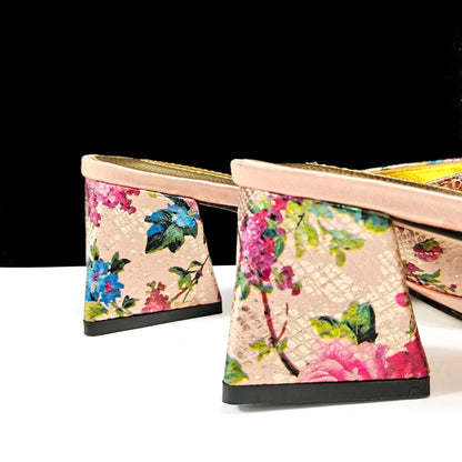 Chic QSGFC women's rose gold accessories set including high heel sandals and matching handbag, designed for the modern woman who loves elegance and glamour.