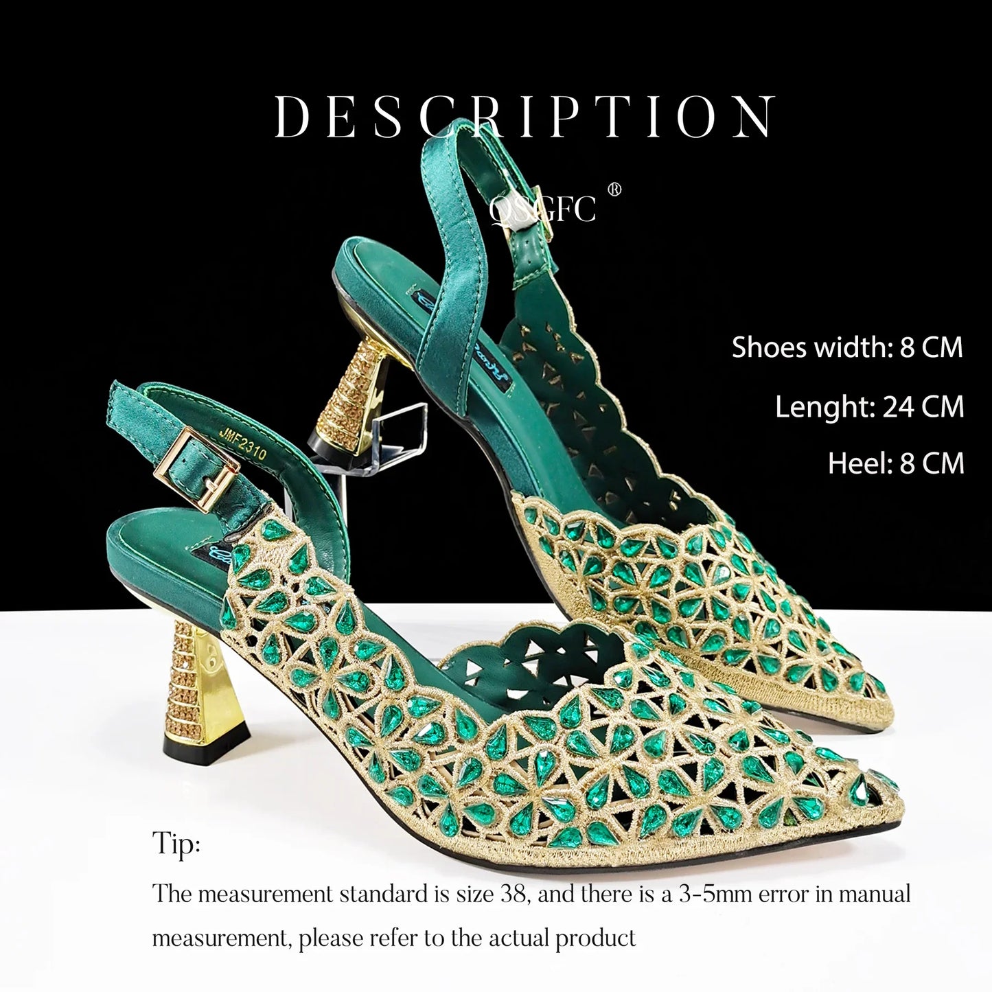 Elegant QSGFC fuchsia women's heel pumps featuring a sleek pointed toe design, adorned with intricate stitching, ideal for sophisticated occasions like parties and weddings.