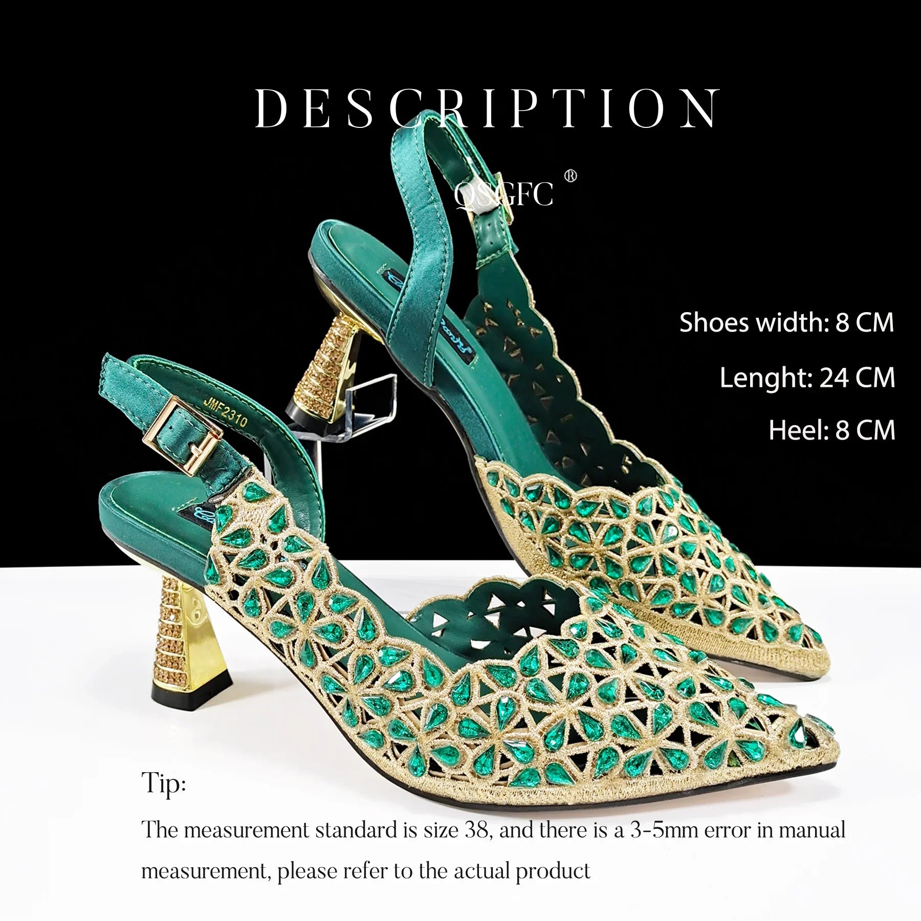 Elegant QSGFC fuchsia women's heel pumps featuring a sleek pointed toe design, adorned with intricate stitching, ideal for sophisticated occasions like parties and weddings.