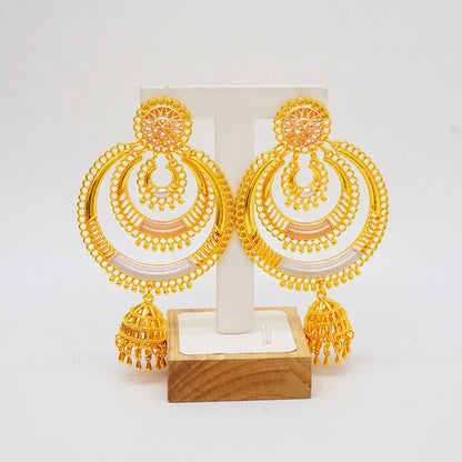 Chic pairing of Trendy Bohemia Long Tassel Earrings with a formal dress, exemplifying modern luxury and sophisticated style.