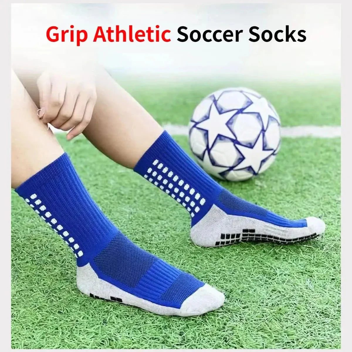 Premium quality polyester men's sports socks designed with a middle tube height for an exceptional fit and support during workouts.