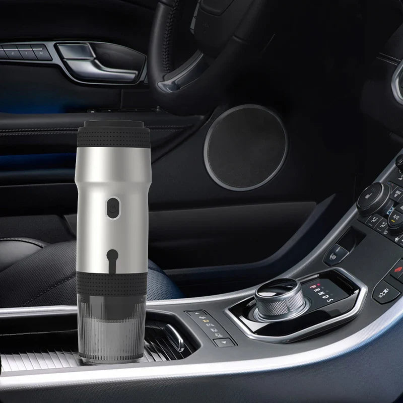 Fully automatic espresso maker in a stylish finish, perfect for brewing exquisite coffee effortlessly with premium capsules.